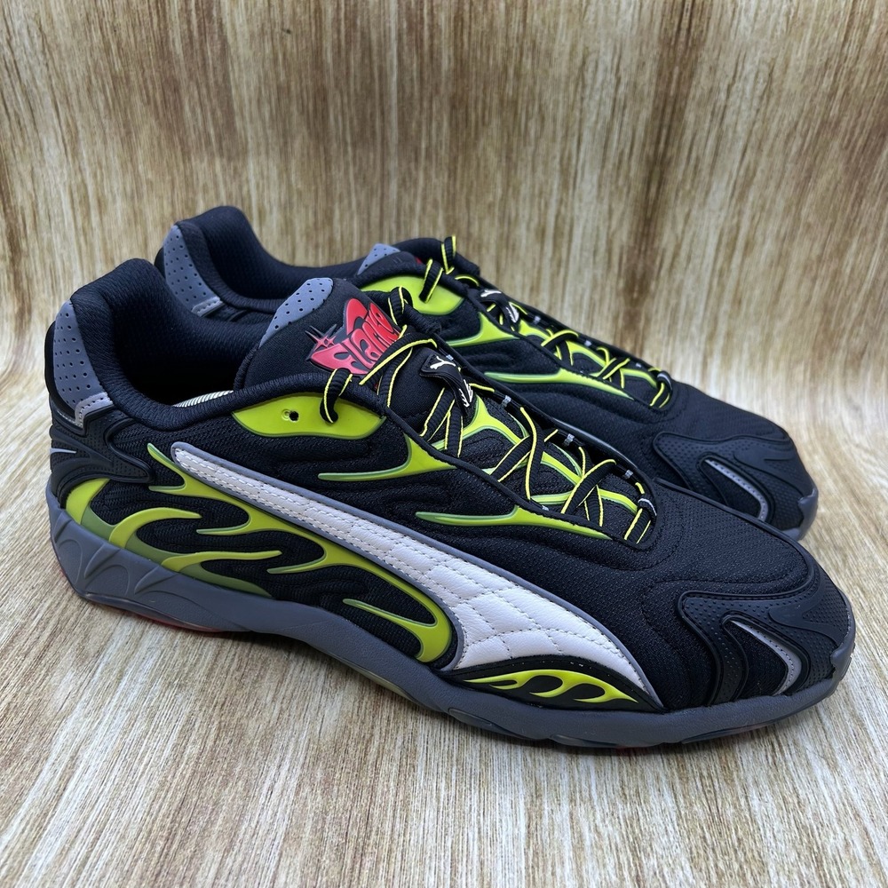 Puma Inhale x ASAP Rocky Men's Size 13 Rocky Black Lime‎ Pow Sneakers 402459-01